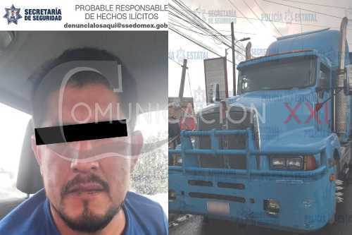 Video: Tras persecución, detienen a trailero en Ecatepec; arrolló varias patrullas